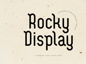 Rocky Display - Modern Sans Serif Font