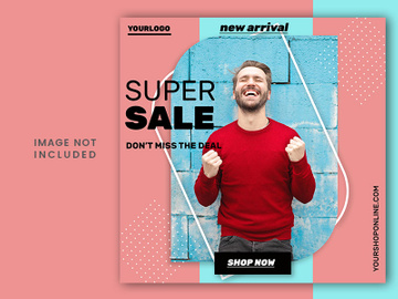 Fashion Super Sale Social Media Post
