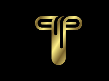 Golden capital letter. Graphic alphabet symbol for logo, Poster, Invitation. vector illustration