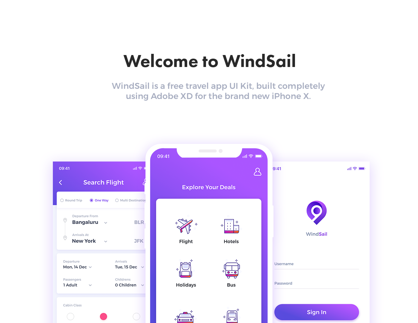 Windsail Travel App