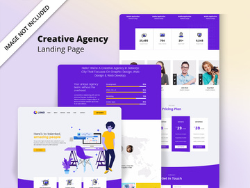Creative agency landing page template