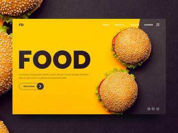 Food Website Landing page
