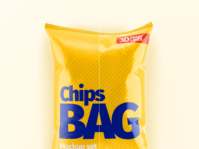 Download Chips Bag Mockup Set Glossy Matte By Vladimir Radetzki Epicpxls