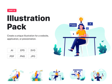 [Part 18] Website illustrations set