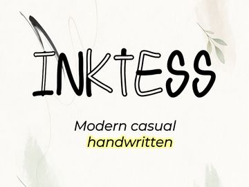 INKTESS – Modern Casual Handwritten Font - (OTF-TTF)