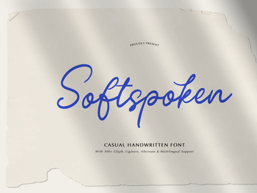 Softspoken | Casual Handwritten Font