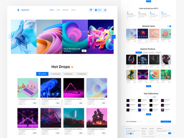 OpenArt - Monster NFT Marketplace Website