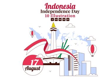 10 Indonesia Independence Day Illustration