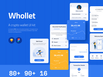 Free Comprehensive Crypto Wallet UI Kit