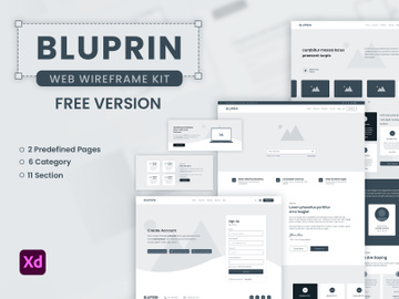 Bluprin – Free Wireframe Kit For Web