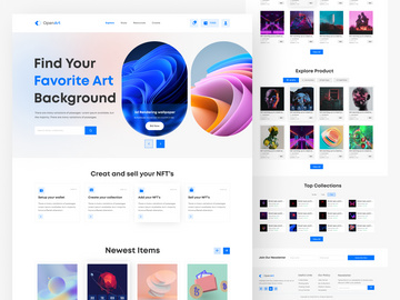 OpenArt - Monster NFT Marketplace Website