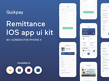 Quikpay Remittance IOS app ui kit