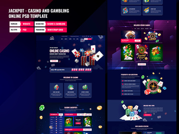Casino PSD Template