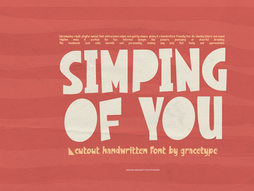 Simping of You | Cutout Handwritten