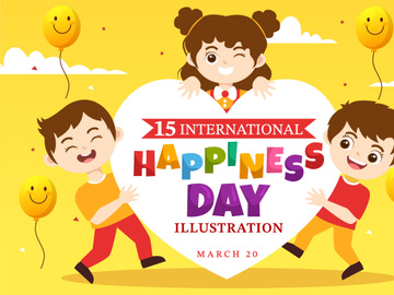 15 World Happiness Day Illustration