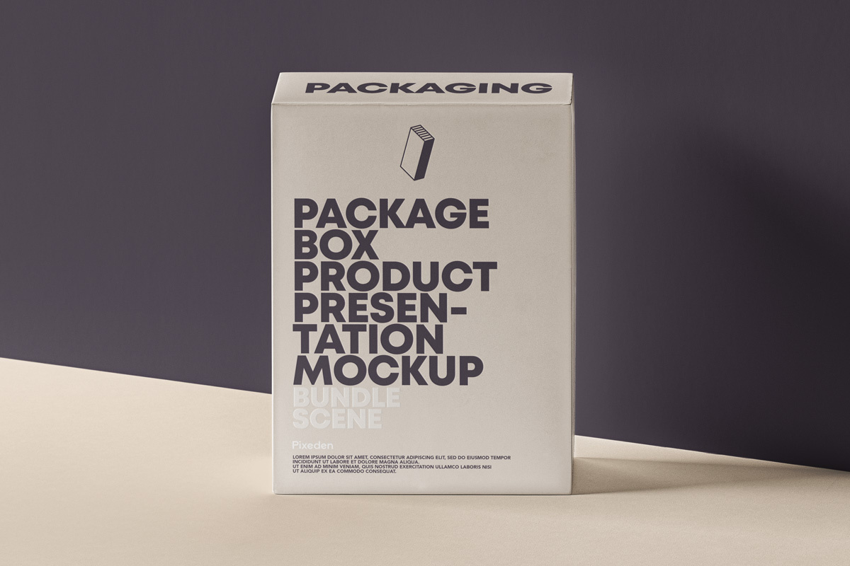 Psd产品包装盒模型(Psd Product Packaging Box Mockup)插图