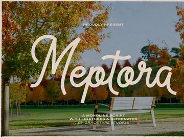 Meptora | Monoline Script