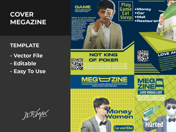 Magazine Cover Template Vector