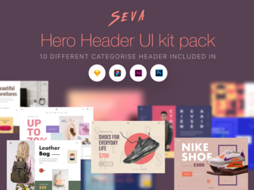 Seva header ui kit pack-1