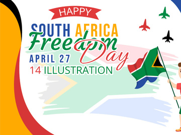 14 Happy South Africa Freedom Day Illustration
