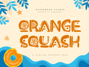 Orange Squash - Playful Display Font