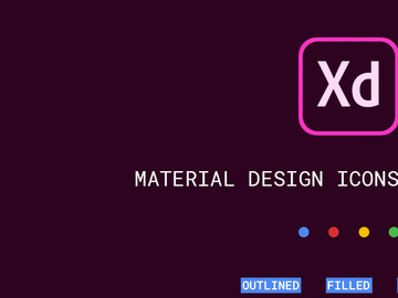 FREE | Google Material Icons for Adobe XD