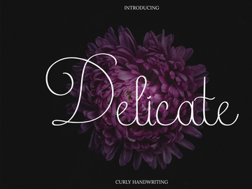 Delicate Curly Hand Writing