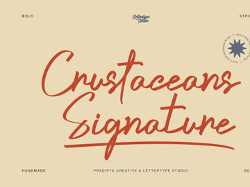 Crustaceans Signature Bold Script