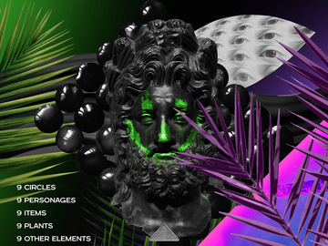 Collage Art Free PNG Pack Vol.1