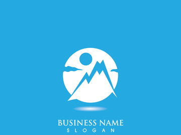 Mountain icon Logo Template Vector illustration design