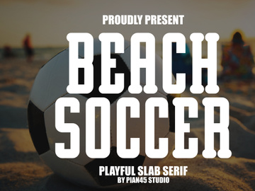 Beach Soccer - Playful Slab Serif
