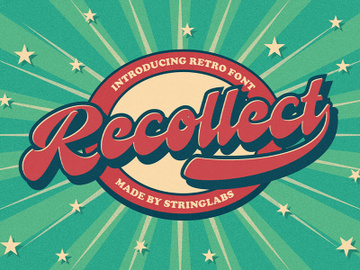 Recollet - Retro Bold Script Font
