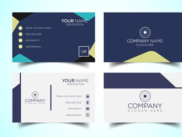 10 Double-sided creative and modern business card template. Vector illustration