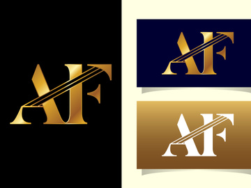 Initial Letter A F Logo Design Template. Graphic Alphabet Symbol For Corporate Business Identity