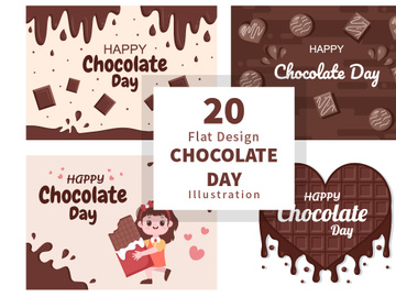 20 Happy Chocolate Day Illustration