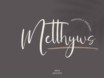 Metthyws Modern Script Font