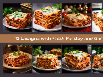 Lasagna with Fresh Parsley and Garlic