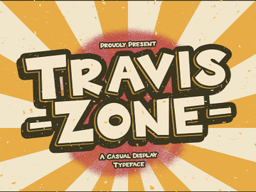 Travis Zone - Playful Display Font