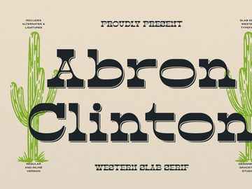Abron Clinton | Western Slab Serif