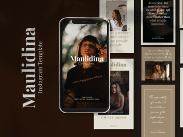 Maulidina Writer Instagram Template