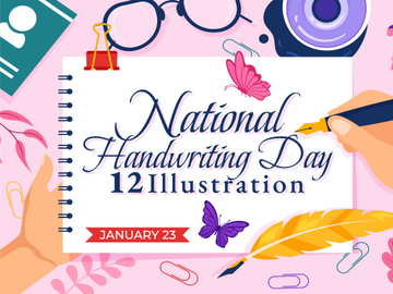 12 National Handwriting Day Illustration