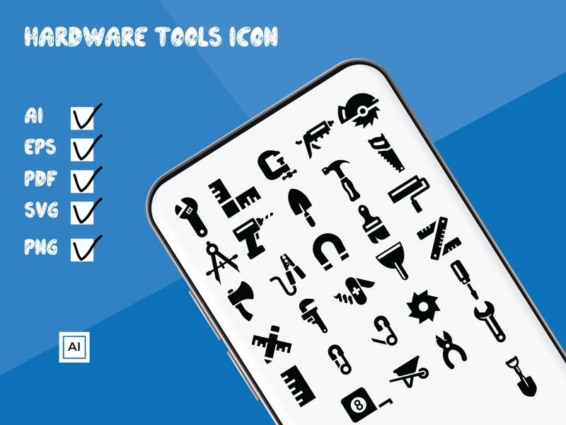 Hardware Tools Icon by Md Ahsan ~ EpicPxls