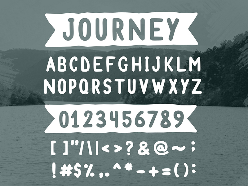 Journey - 免费字体(Journey - free font)插图