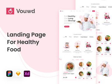 Vouwd - Landing Page for Healthy Food