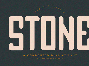 Stone - Condensed Font