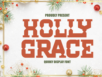 Holly Grace - Quirky Display Font