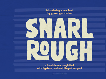 Snarl Rough | Hand Drawn Rough Font