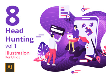 Head Hunting sets Illustration