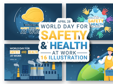 16 World Day of Safety and Health at Work Illustration