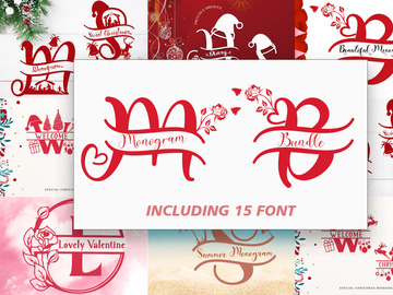 Monogram Font Bundle